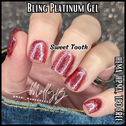 ULTRA Sweet Tooth Platinum Fine Glitter Gel - HEMA HPMA TPO Free
