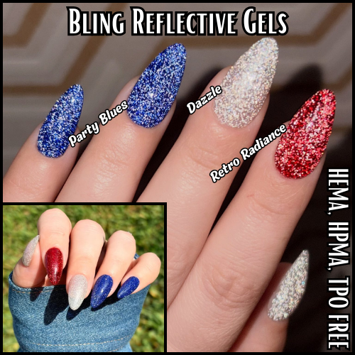 Party Blues Blue Reflective Gel - HEMA, HPMA, TPO Free (Copy)