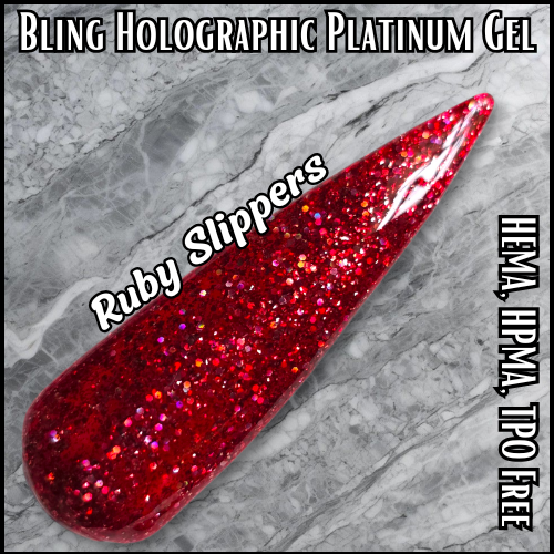 Deck The Halls, Ruby Slippers & Gold Mine Glitter Gels - HEMA, HPMA, TPO Free