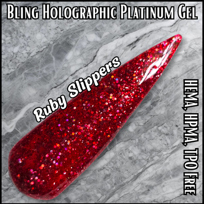 Deck The Halls, Ruby Slippers & Gold Mine Glitter Gels - HEMA, HPMA, TPO Free