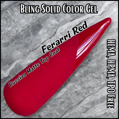 ULTRA Ferrari Red Solid Color Gel - HMEA, HPMA, TPO Free