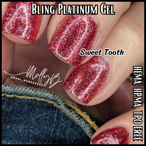 ULTRA Sweet Tooth Platinum Fine Glitter Gel - HEMA HPMA TPO Free