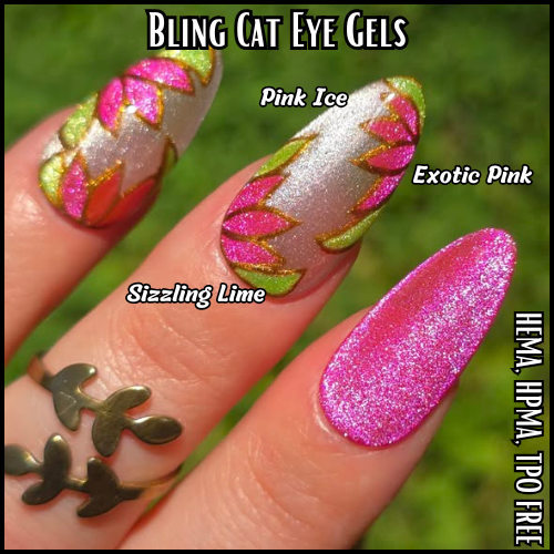 ULTRA Pink Ice & Original Exotic Pink, Sizzling Lime Neon Cat Eyes - HEMA, HPMA, TPO Free