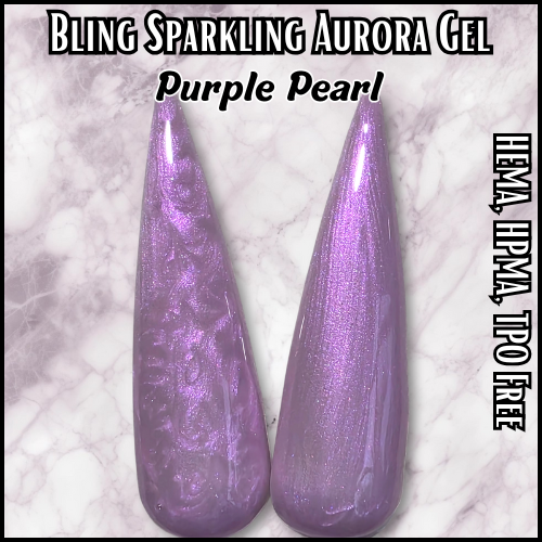 Purple Pearl Sparkling Aurora Gel - HEMA, HPMA, TPO Free