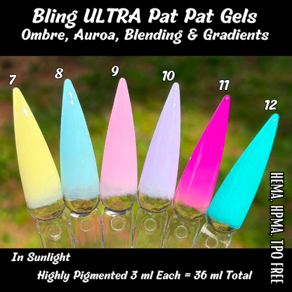 ULTRA PAT PAT Gel Set of 12 Gels - HEMA, HPMA, TPO Free
