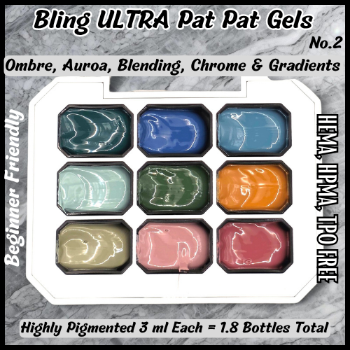 ULTRA PAT PAT 9 Gel Set #2 - HEMA, HPMA, TPO Free