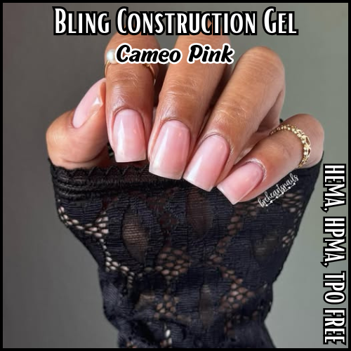 ULTRA Cameo Pink Construction Builder Gel - 15 ml Jar - HEMA, HPMA, TPO Free