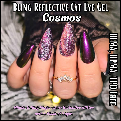 Cosmos Cat Eye Gel Mani - Reflective Cat Eye - HEMA HPMA TPO Free
