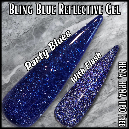 Party Blues Blue Reflective Gel - HEMA, HPMA, TPO Free