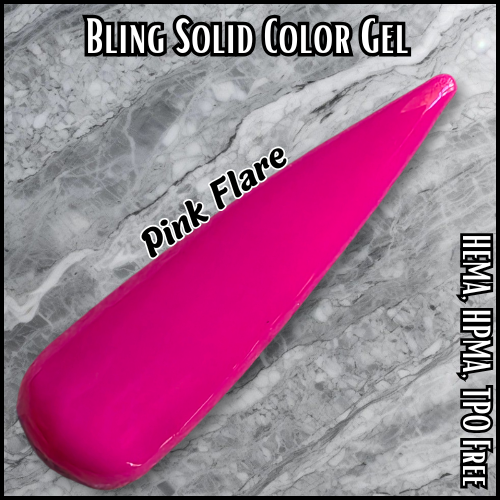 ULTRA Pink Flare Solid Color Gel - HEMA HPMA TPO Free