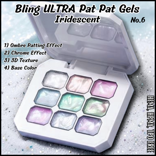 ULTRA PAT PAT 9 Gel Set #6 - HEMA, HPMA, TPO Free