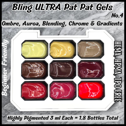 ULTRA PAT PAT 9 Gel Set #4 - HEMA, HPMA, TPO Free
