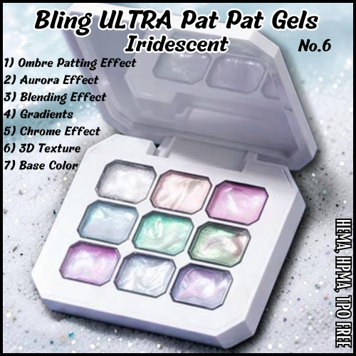 ULTRA PAT PAT 9 Gel Set #6 - HEMA, HPMA, TPO Free