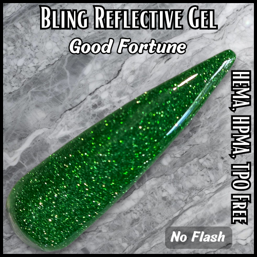 Good Fortune Green Reflective Gel - HEMA, HPMA, TPO Free