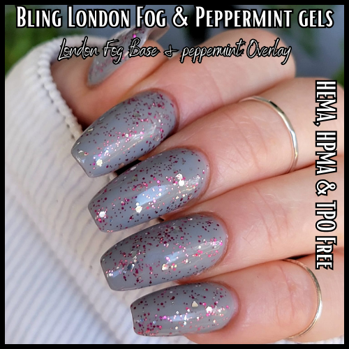 Peppermint - Minty Glitter Gels - HEMA, HPMA, TPO Free