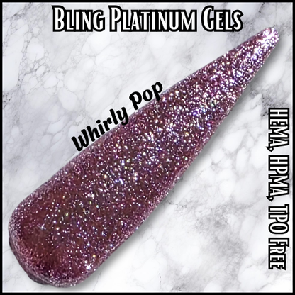 ULTRA Whirly Pop Platinum Fine Glitter Gel - HEMA HPMA TPO Free