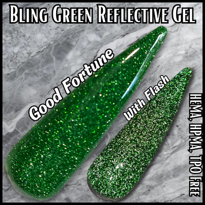 Good Fortune Green Reflective Gel - HEMA, HPMA, TPO Free