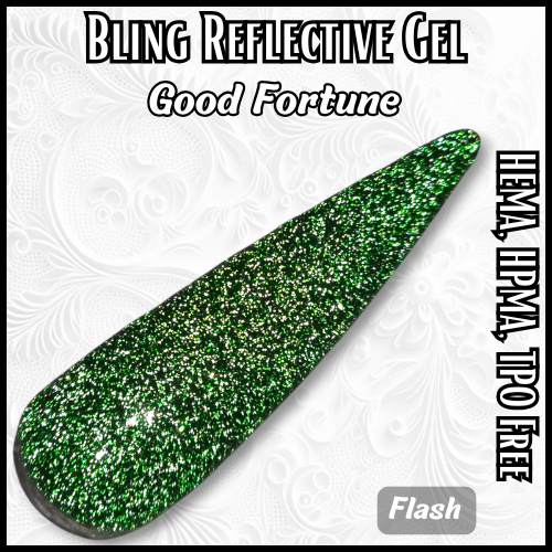 Good Fortune Green Reflective Gel - HEMA, HPMA, TPO Free