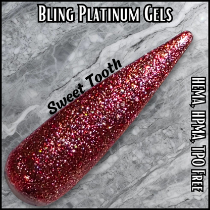 ULTRA Sweet Tooth Platinum Fine Glitter Gel - HEMA HPMA TPO Free