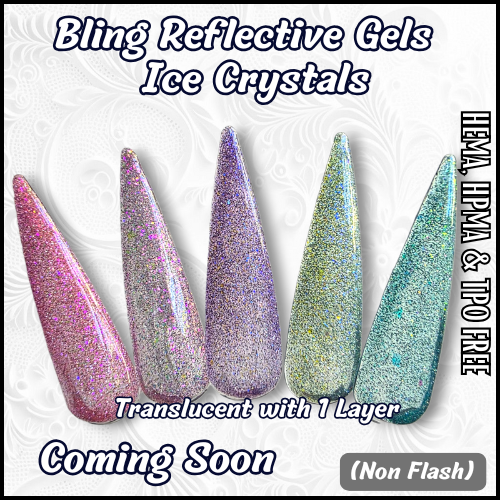 Frosted Kiss, Crystal Veil, Arctic Star, Polar Spark, Frozen Teal  - HEMA, HPMA, TPO Free