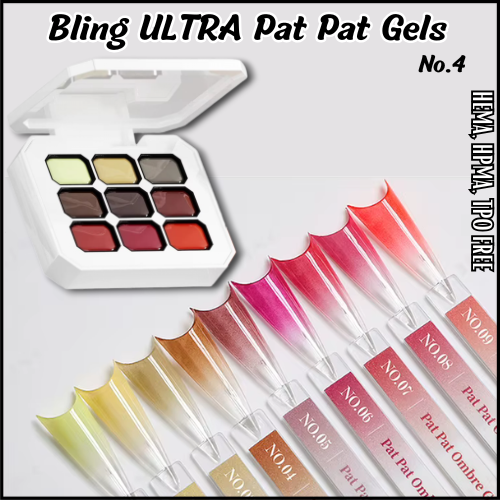 ULTRA PAT PAT 9 Gel Set #4 - HEMA, HPMA, TPO Free