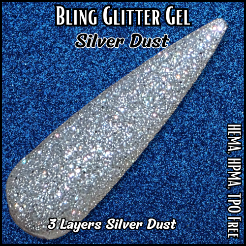 ULTRA Silver Dust, Cherry Bomb & Summer Daze Glitter Gel Polish - HEMA, HPMA, TPO Free