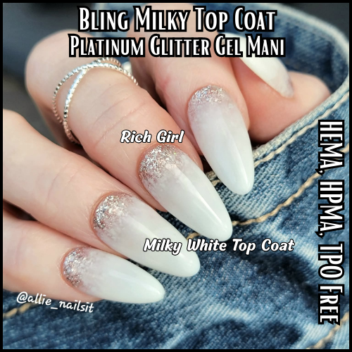 ULTRA White Milky Top Coat (No Wipe) - HEMA, HPMA, TPO Free