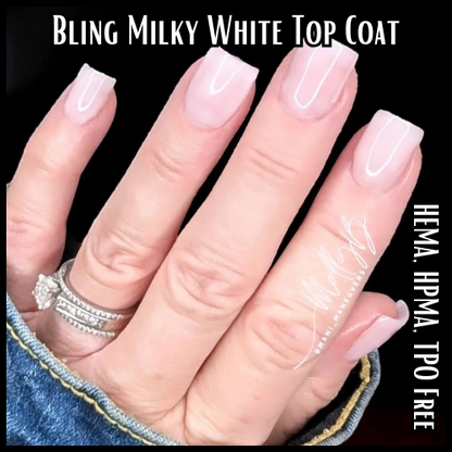 White Milky Top Coat (No Wipe) - HEMA, HPMA, TPO Free