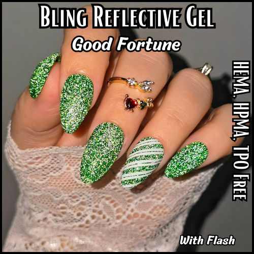 Good Fortune Green Reflective Gel - HEMA, HPMA, TPO Free