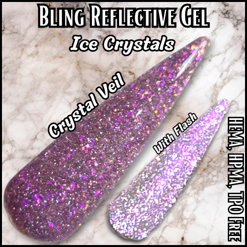 Crystal Veil Reflective Iridescent Holographic Gel - HEMA, HPMA, TPO Free
