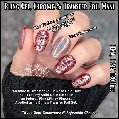 Holographic Supernova CHROME Powder - Red, Purple, Blue, Teal, Chartruse, Rose Gold, Silver