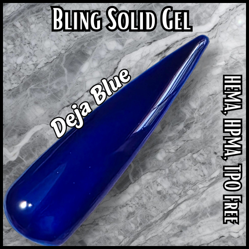 Deja Blue Jewel Solid Gel -  HEMA, HPMA, TPO Free