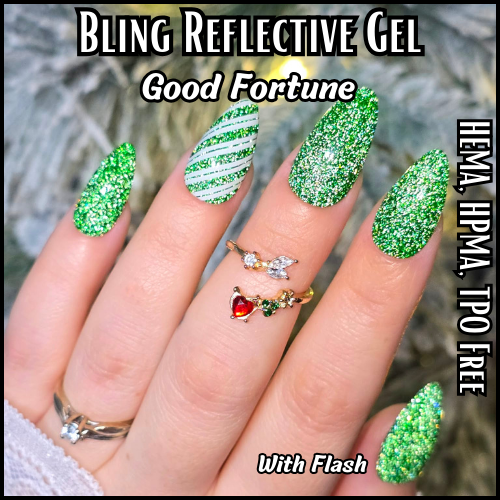 Good Fortune Green Reflective Gel Mani - HEMA, HPMA, TPO Free