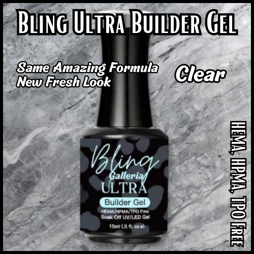 ULTRA Builder Gel in a Bottle - Clear - HEMA, HPMA, TPO Free