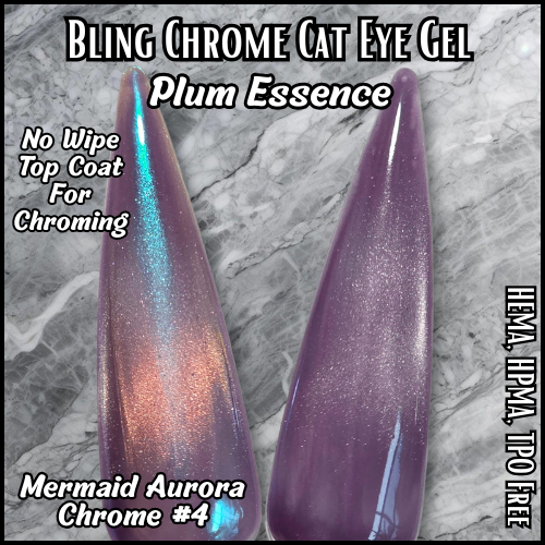 ULTRA Plum Essence Cat Eye Gel - No Wipe Top Coat - HEMA, HPMA, TPO Free