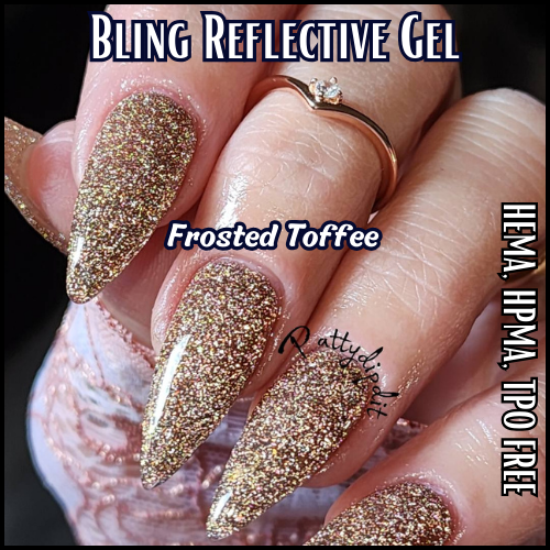 Frosted Toffee Reflective Glitter Gel - HEMA, HPMA, TPO Free