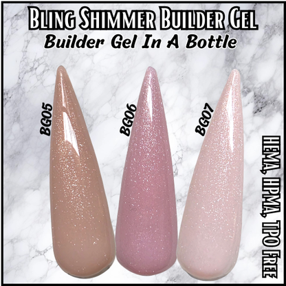 ULTRA BG07 Sparkly Light Pink BG in Bottle - HEMA, HPMA, TPO Free