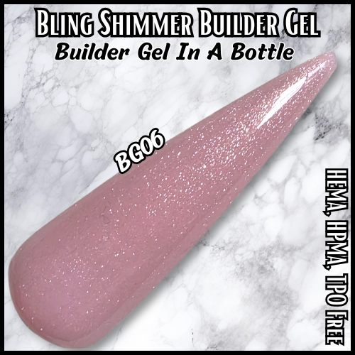 ULTRA Shimmer Builder Gel in Bottle - BG06 - HEMA, HPMA, TPO Free