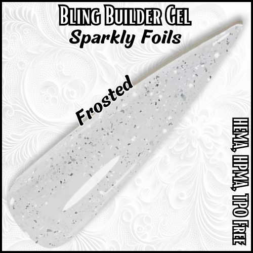 ULTRA Frosted - Builder Gel Foil flakes - HEMA, HPMA, TPO Free