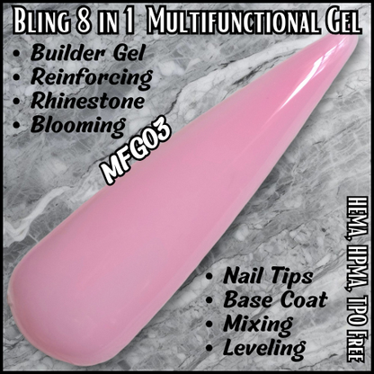 8 in 1 Multi Functional Color Builder Gels - MFG03 - HEMA, HPMA, TPO Free