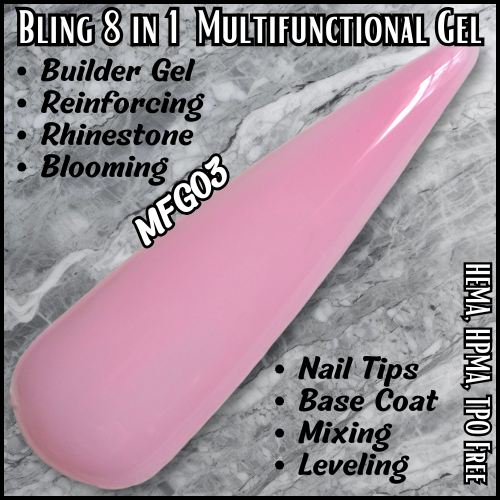 8 in 1 Multi Functional Color Builder Gels - MFG03 - HEMA, HPMA, TPO Free