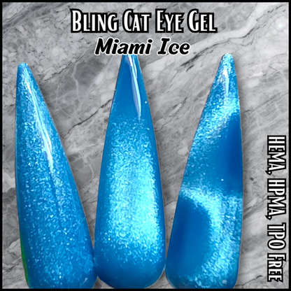 ULTRA Miami Ice Neon Cat Eye, ULTRA Russian Matte Top Coat Gel & ULTRA Water Drop Gel - HEMA, HPMA, TPO Free