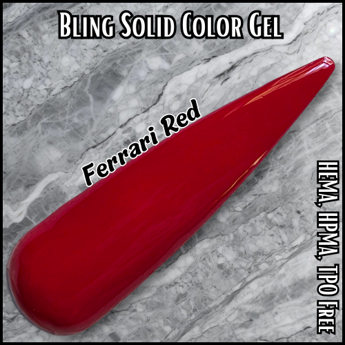 ULTRA Ferrari Red Solid Color Gel - HMEA, HPMA, TPO Free