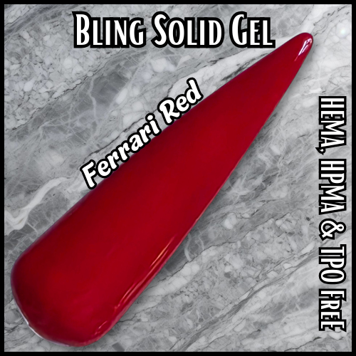 Ferrari Red Red Solid Gel - HEMA HPMA TPO Free