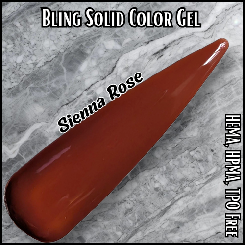 Sienna Rose Solid Color Gel - HEMA, HPMA, TPO Free
