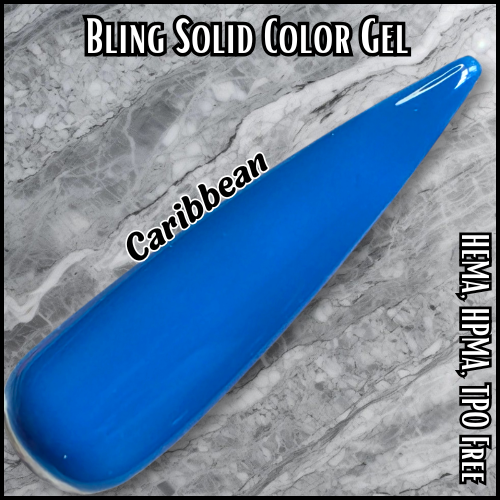 Caribbean Solid Color Gel - HEMA, HPMA, TPO Free