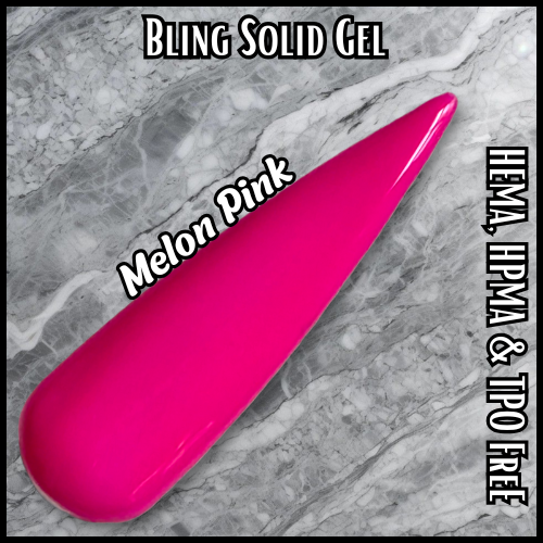Melon Pink Solid Gel - HEMA, HPMA, TPO Free
