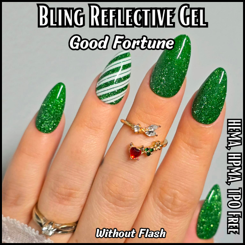 Good Fortune Green Reflective Gel Mani - HEMA, HPMA, TPO Free