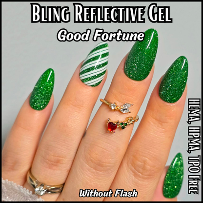 Good Fortune Green Reflective Gel Mani - HEMA, HPMA, TPO Free