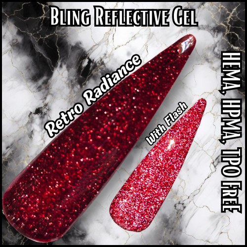 Retro Radiance Reflective Red Gel - HEMA, HPMA, TPO Free